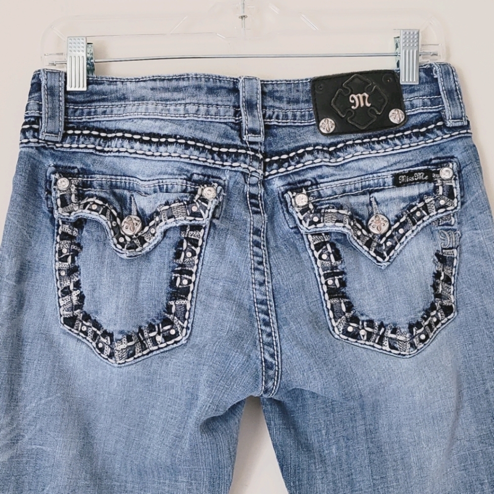 MISS ME Signature Boot Light Wash Jeans 30